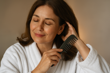 O poder do toque: como o simples ato de pentear o cabelo fortalece o vínculo com você mesma