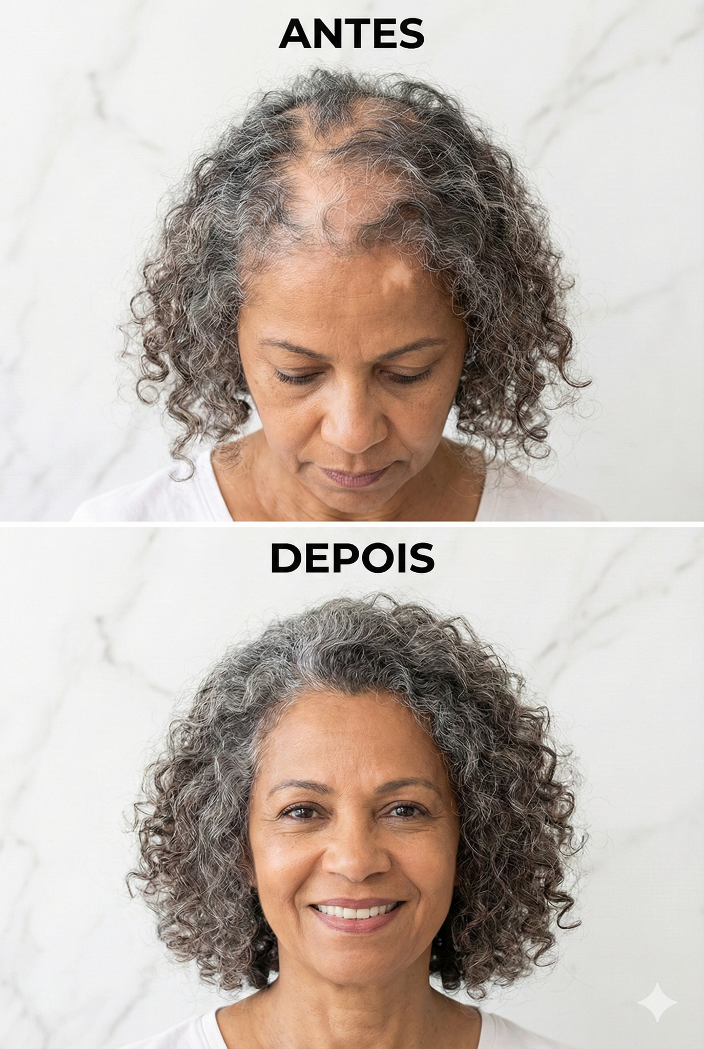 Como Disfarçar Cabelo Ralo no Topo Após a Menopausa